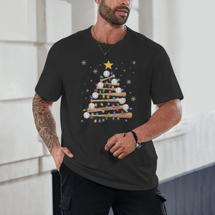 Baseball Christmas Tree Light Xmas Baseball Boys Kids Unisex T-Shirt Baseball Christmas Tree Light Xmas Baseball Boys Kids Unisex T-Shirt