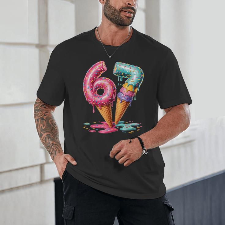 Baseball Drip Ice Cream 67 Unisex T-Shirt