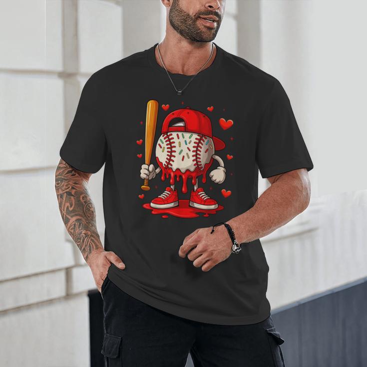 Baseball Drip Ice Cream Apparel Boys Kids Valentines Day Unisex T-Shirt Baseball Drip Ice Cream Apparel Boys Kids Valentines Day Unisex T-Shirt