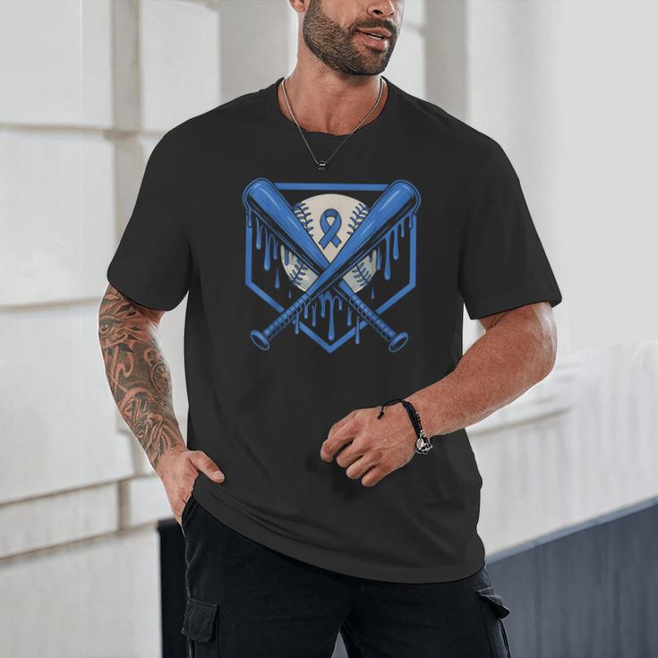 Baseball Drip Ice Cream Diabetes Awareness Ribbon Boys Girls Unisex T-Shirt Baseball Drip Ice Cream Diabetes Awareness Ribbon Boys Girls Unisex T-Shirt