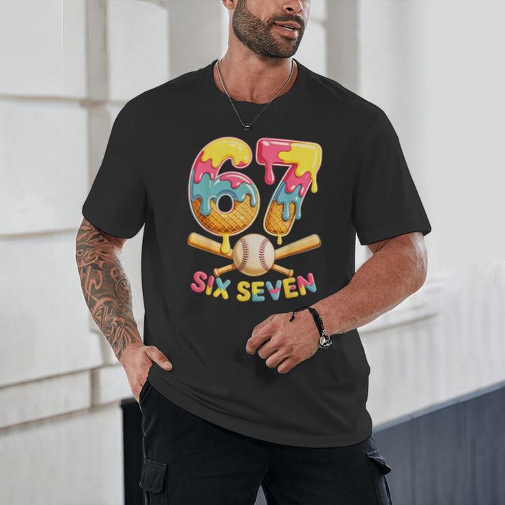 Baseball Drip Ice Cream Number 67 Player Lifestyle Unisex T-Shirt Baseball Drip Ice Cream Number 67 Player Lifestyle Unisex T-Shirt