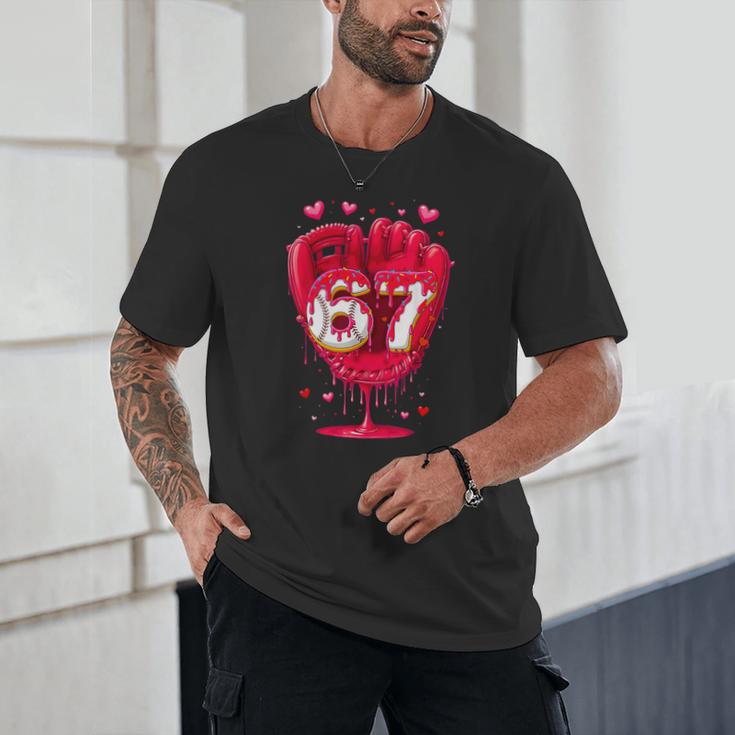 Baseball Drip Ice Cream Valentine Youth Boys Girls Sport Unisex T-Shirt