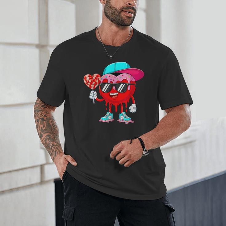 Baseball Drip Ice Cream Valentines Day Baseball Sport Boys Unisex T-Shirt Baseball Drip Ice Cream Valentines Day Baseball Sport Boys Unisex T-Shirt