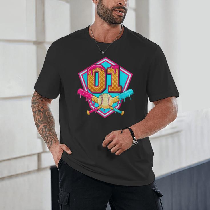 Baseball Drip Jersey Number 1 For Players & 1th Birthday Unisex T-Shirt Baseball Drip Jersey Number 1 For Players & 1th Birthday Unisex T-Shirt