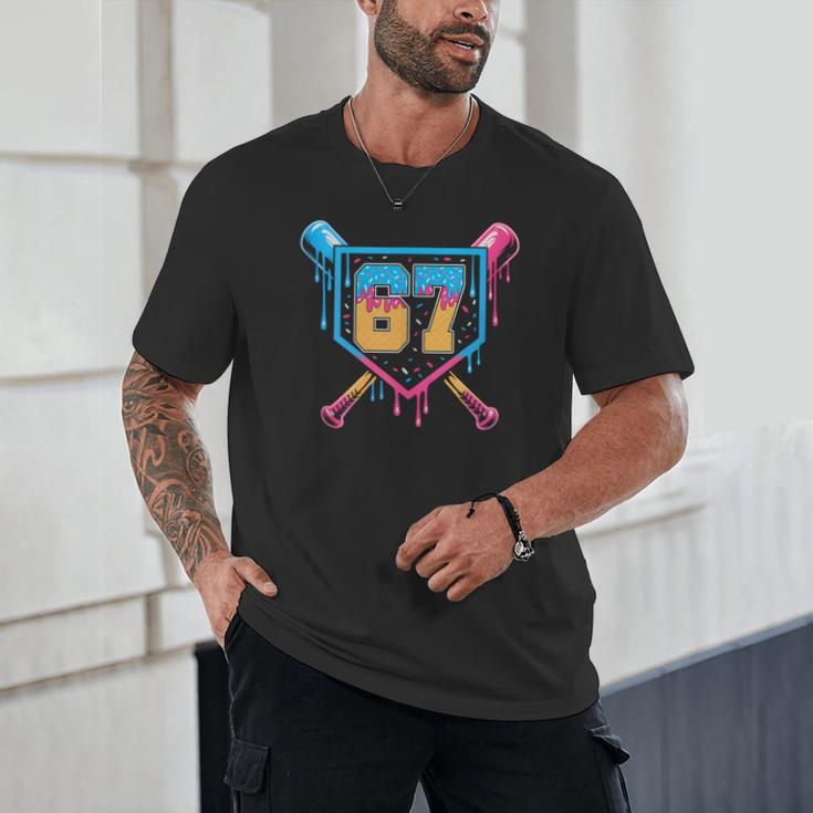 Baseball Drip Number 67 Player Or 67Th Birthday Unisex T-Shirt Baseball Drip Number 67 Player Or 67Th Birthday Unisex T-Shirt