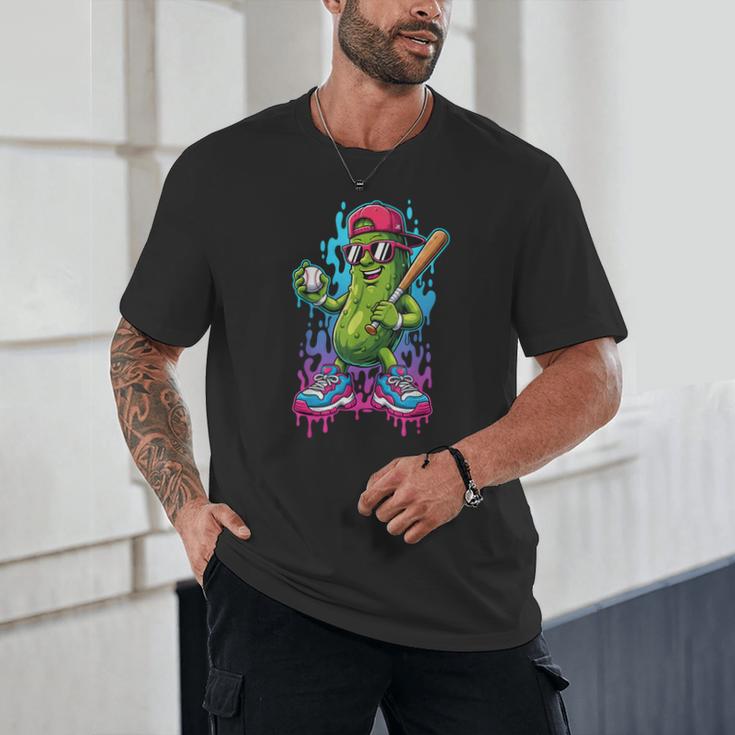 Baseball Ice Cream Drip Boys And Girls Batter Game Day Unisex T-Shirt Baseball Ice Cream Drip Boys And Girls Batter Game Day Unisex T-Shirt