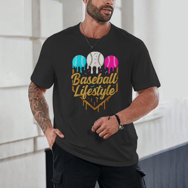 Baseball Lifestyle Baseball Drip Icecream Unisex T-Shirt Baseball Lifestyle Baseball Drip Icecream Unisex T-Shirt