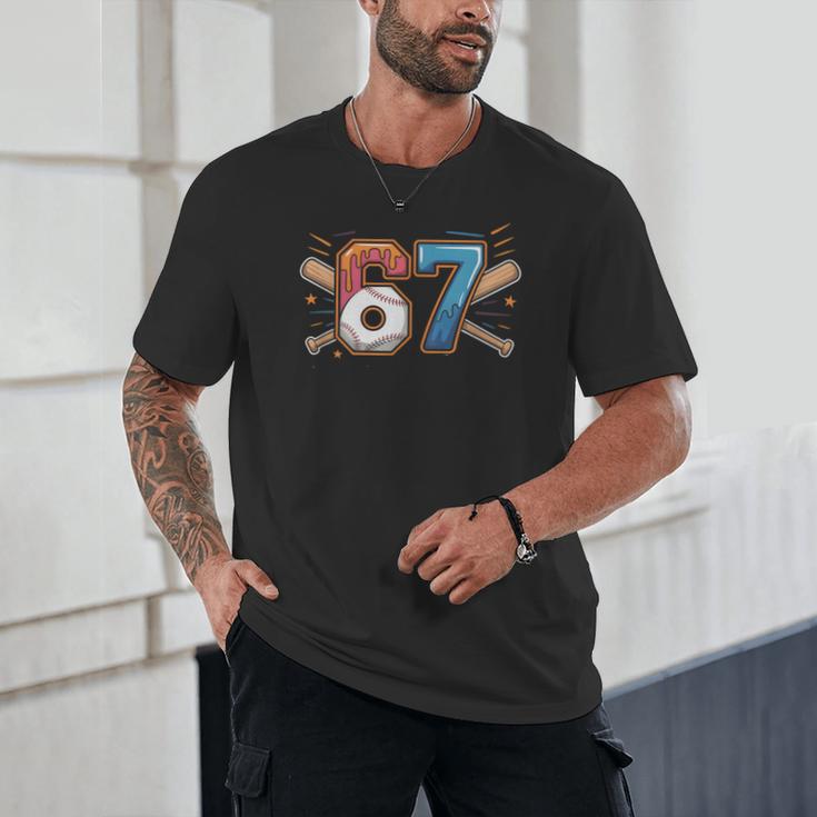 Baseball Lover Drip Number 67 Player 67th Birthday Meme Unisex T-Shirt Baseball Lover Drip Number 67 Player 67th Birthday Meme Unisex T-Shirt