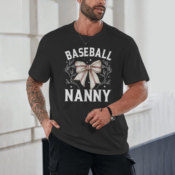 Baseball Nanny Baseball Coquette Bow Unisex T-Shirt Baseball Nanny Baseball Coquette Bow Unisex T-Shirt