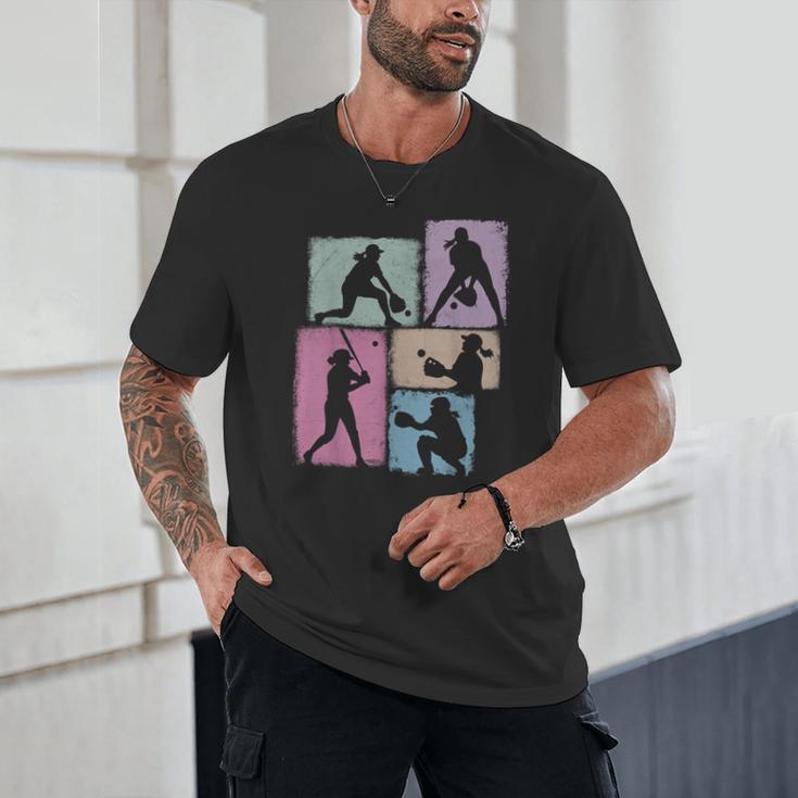 Baseball Player Collage Women Kids Coach Youth Girl Unisex T-Shirt Baseball Player Collage Women Kids Coach Youth Girl Unisex T-Shirt