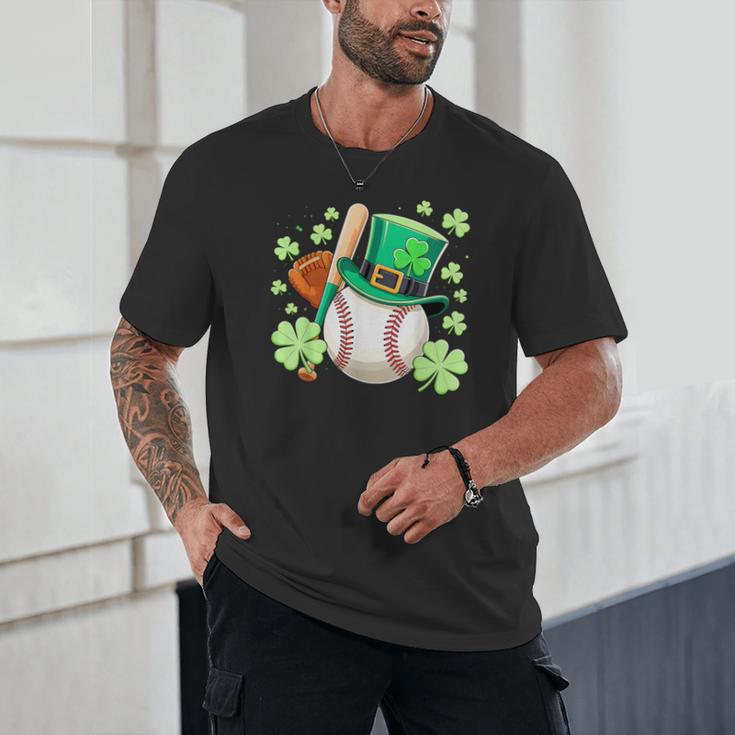 Baseball St Patricks Day Lucky Baseball Player Shamrock Unisex T-Shirt Baseball St Patricks Day Lucky Baseball Player Shamrock Unisex T-Shirt