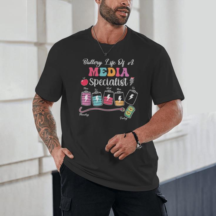 Battery Life Of A Media Specialist Back To School Unisex T-Shirt