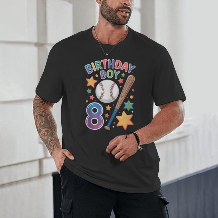 Birthday Boy 8th Birthday Baseball Unisex T-Shirt Birthday Boy 8th Birthday Baseball Unisex T-Shirt
