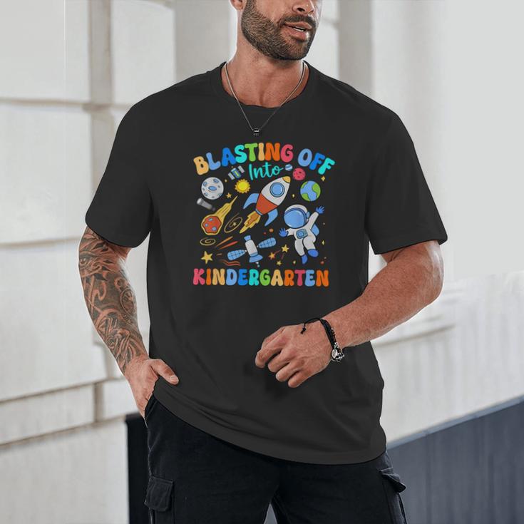 Blasting Off Into Kindergarten Back To School Boys Kid Unisex T-Shirt Blasting Off Into Kindergarten Back To School Boys Kid Unisex T-Shirt