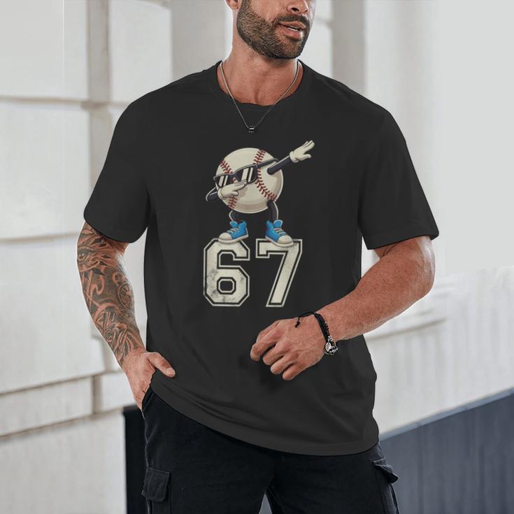 Boys Kids 67 Six Seven Sunglasses Dabbing Baseball Lover Unisex T-Shirt