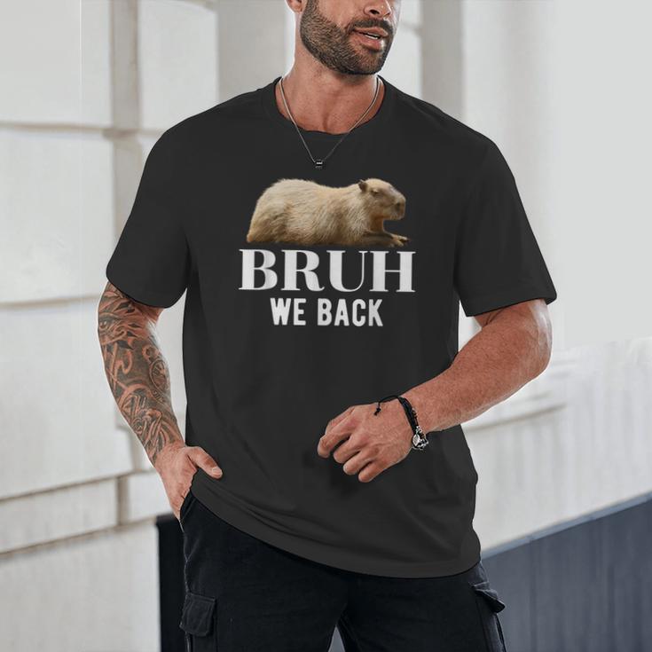 Bruh We Back To School Capybara First Day Of School Unisex T-Shirt Bruh We Back To School Capybara First Day Of School Unisex T-Shirt