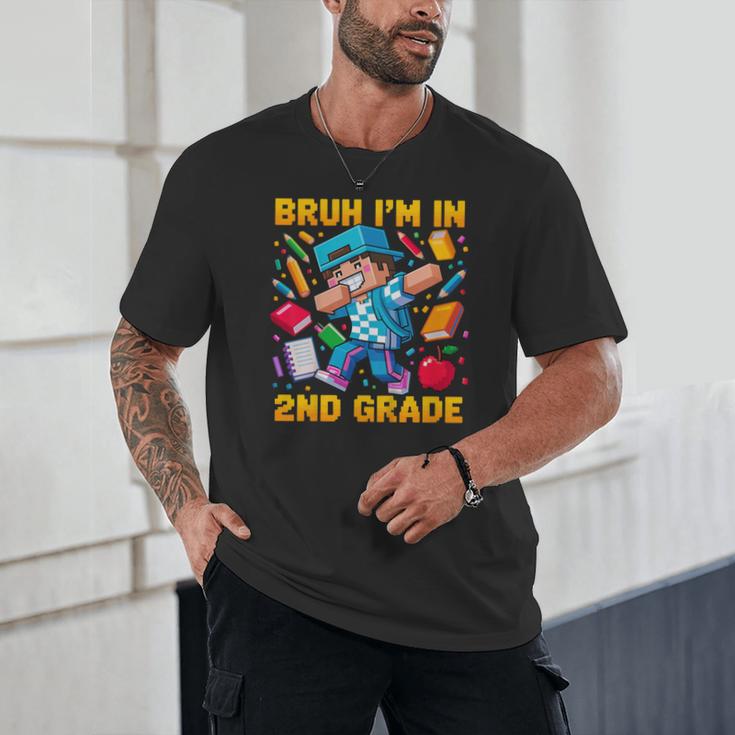 Bruh I'm In 2nd Grade Dabbing Boys Kids Gamer Back To School Unisex T-Shirt