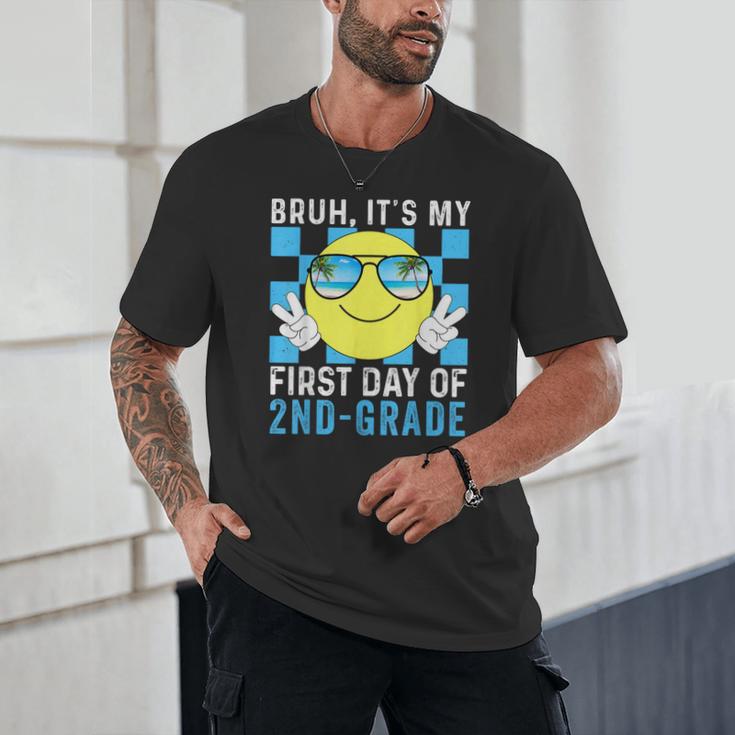 Bruh It's My First Day Of 2nd-Grade Back To School Kids Boys Unisex T-Shirt Bruh It's My First Day Of 2nd-Grade Back To School Kids Boys Unisex T-Shirt