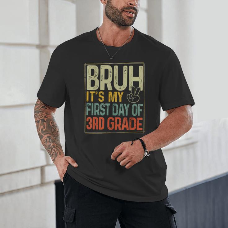 Bruh Its My First Day Of 3rd Grade Back To School Boys Kids Unisex T-Shirt Bruh Its My First Day Of 3rd Grade Back To School Boys Kids Unisex T-Shirt