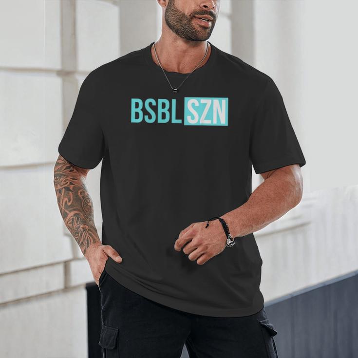 BSBL SZN Baseball Season Game Day Boys Girls Youth Unisex T-Shirt