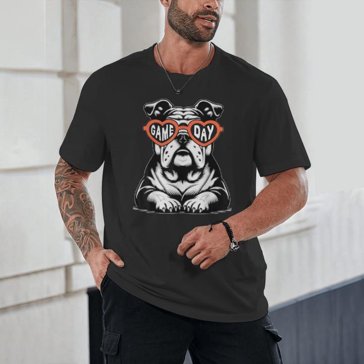 Bulldog Mascot Sports Fan Football Basketball Baseball Unisex T-Shirt Bulldog Mascot Sports Fan Football Basketball Baseball Unisex T-Shirt