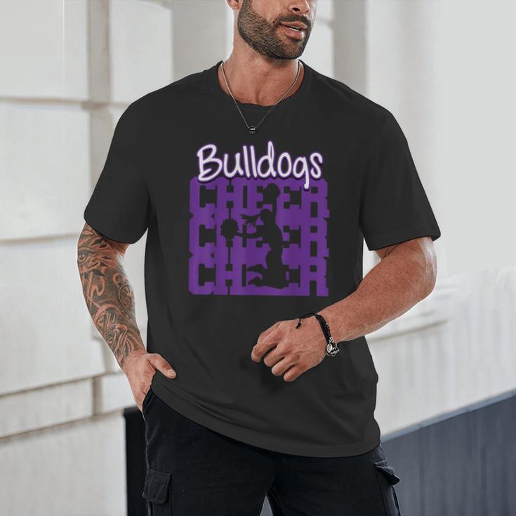 Bulldogs Cheer Back To School Cheerleading Spirit P Unisex T-Shirt Bulldogs Cheer Back To School Cheerleading Spirit P Unisex T-Shirt