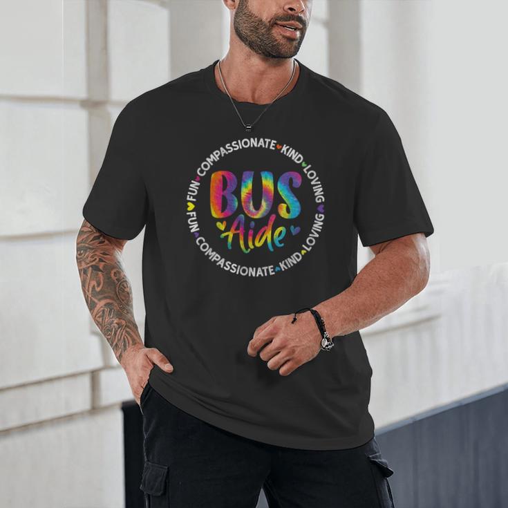 Bus Driver Aide Back To School Bus Driver Tie Dye Unisex T-Shirt