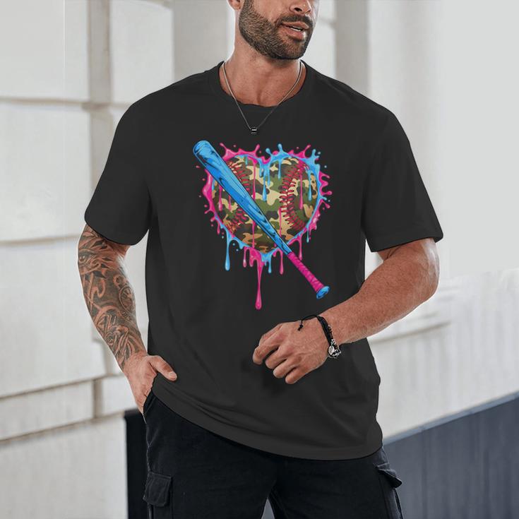 Camo Baseball Heart Drip Valentine Baseball Icecream Boys Unisex T-Shirt Camo Baseball Heart Drip Valentine Baseball Icecream Boys Unisex T-Shirt