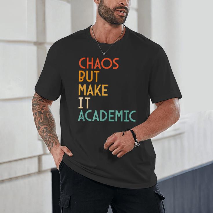 Chaos But Make It Academic Retro Back To School Unisex T-Shirt