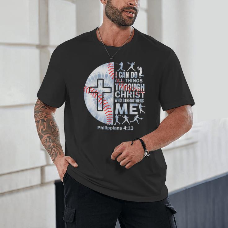 Christian Baseball Men Boy Player Team Religious Philippians Unisex T-Shirt Christian Baseball Men Boy Player Team Religious Philippians Unisex T-Shirt