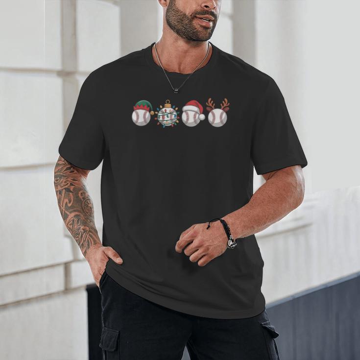Christmas Baseball Player X-Mas Balls Unisex T-Shirt Christmas Baseball Player X-Mas Balls Unisex T-Shirt