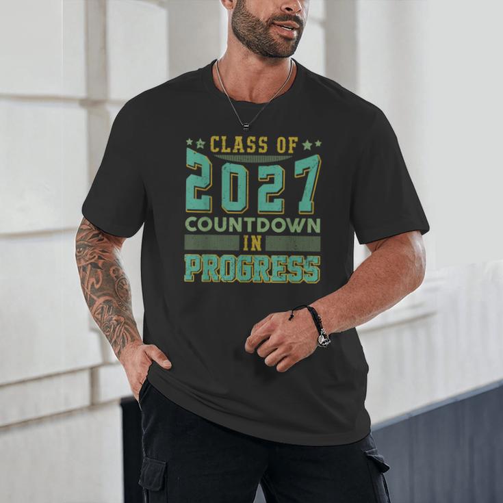Class Of 2027 Countdown In Progress Fun Back To School Retro Unisex T-Shirt Class Of 2027 Countdown In Progress Fun Back To School Retro Unisex T-Shirt