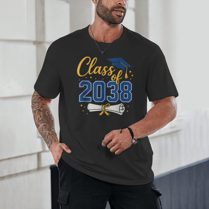 Class Of 2038 Grow With Me Kindergarten Back To School Unisex T-Shirt