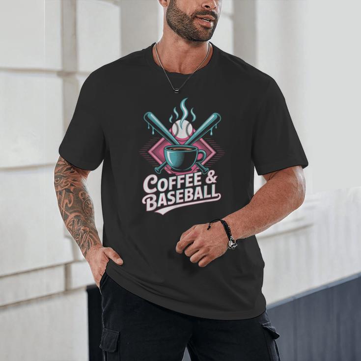 Coffee And Baseball Baseball Player Unisex T-Shirt
