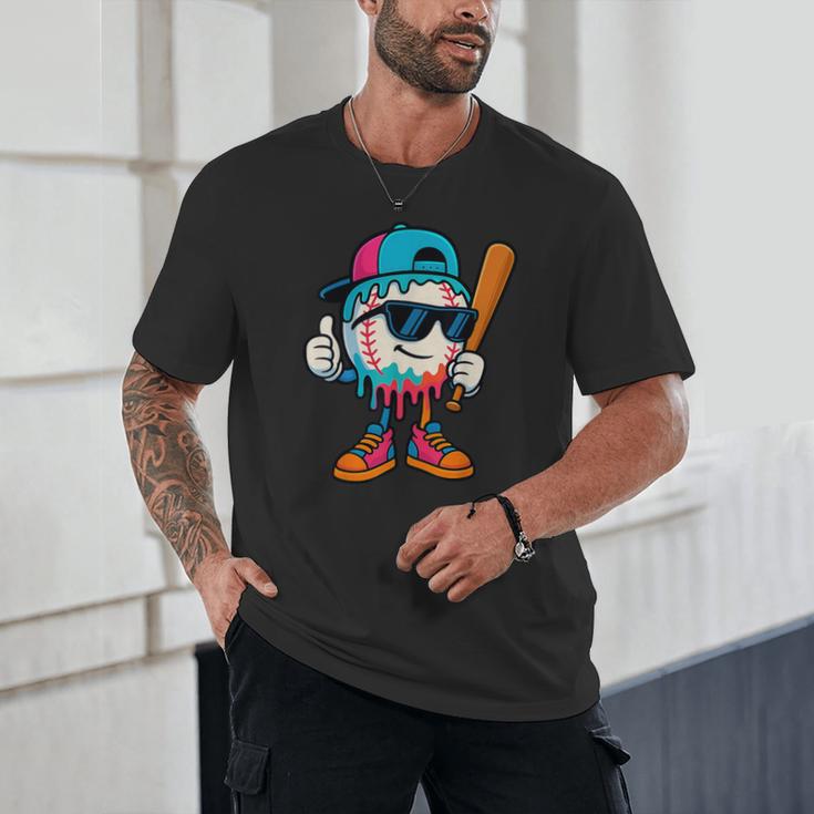 Cool Baseball Drip For Boys Ice Cream Drip Baseball Kids Unisex T-Shirt Cool Baseball Drip For Boys Ice Cream Drip Baseball Kids Unisex T-Shirt