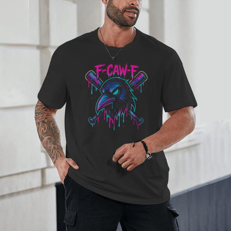 Cool Baseball F Caw F Crow Fcawf Raven Fawk Off Bird Unisex T-Shirt