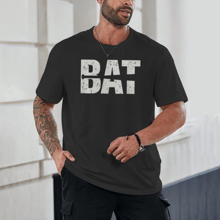 Cool Bat Dad Baseball Tee Women Kids Unisex T-Shirt