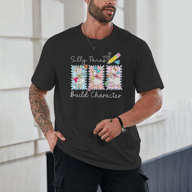 Coquette Back To School Silly Paras Build Character Unisex T-Shirt Coquette Back To School Silly Paras Build Character Unisex T-Shirt