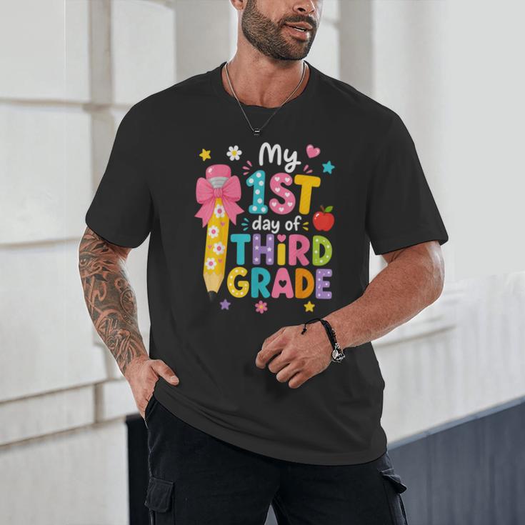 Cute My 1st Day Of Third Grade Pencil Back To School Girls Unisex T-Shirt Cute My 1st Day Of Third Grade Pencil Back To School Girls Unisex T-Shirt