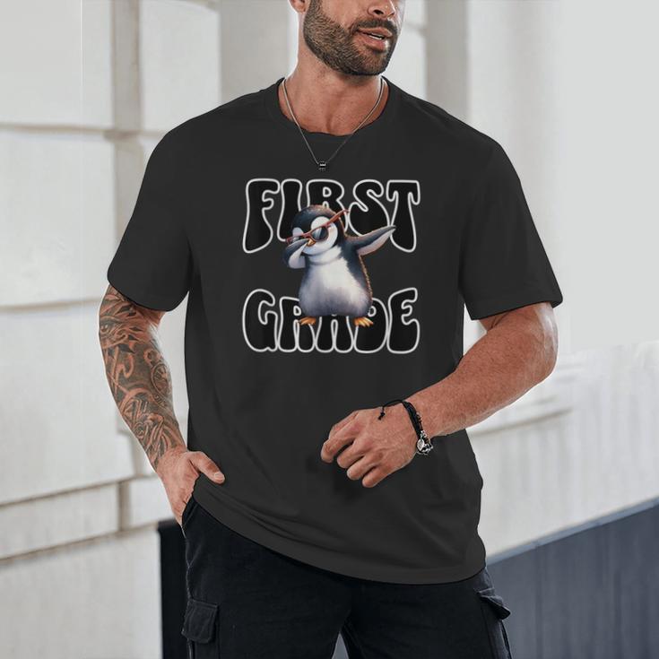 Cute Dabbing Penguin First Grade Back To School Unisex T-Shirt Cute Dabbing Penguin First Grade Back To School Unisex T-Shirt