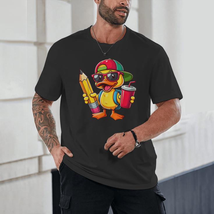 Cute Duck Lover Pencil Back To School Kids Boys Girls Unisex T-Shirt Cute Duck Lover Pencil Back To School Kids Boys Girls Unisex T-Shirt