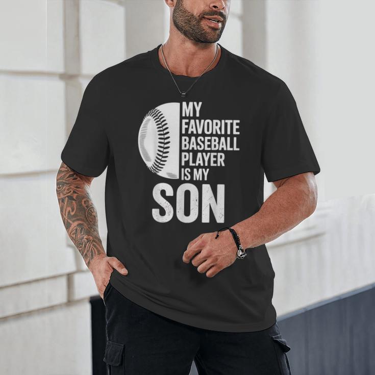Cute Favorite Baseball Player Is My Son Women Men Unisex T-Shirt