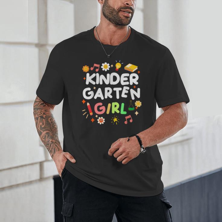 Cute Kindergarten Girl First Day Of School Back To School Unisex T-Shirt