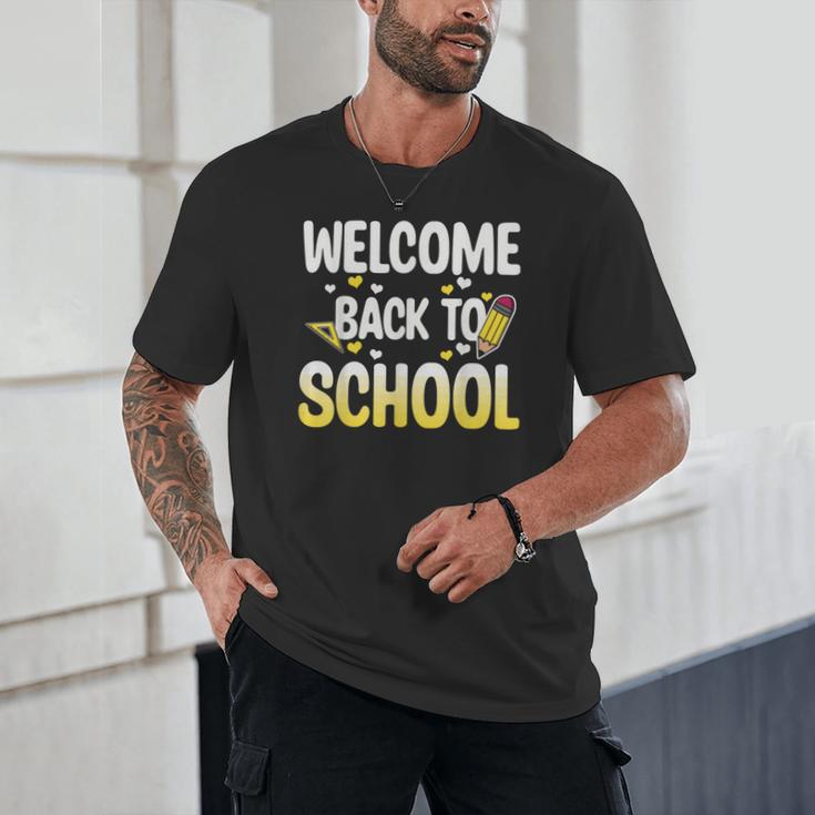 Cute Welcome Back To School 1st Day Back To School First Day Unisex T-Shirt Cute Welcome Back To School 1st Day Back To School First Day Unisex T-Shirt