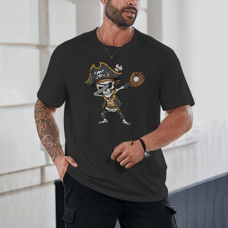 Dabbing Pirate Skeleton Baseball Dab Costume Boys Kids Men Unisex T-Shirt Dabbing Pirate Skeleton Baseball Dab Costume Boys Kids Men Unisex T-Shirt