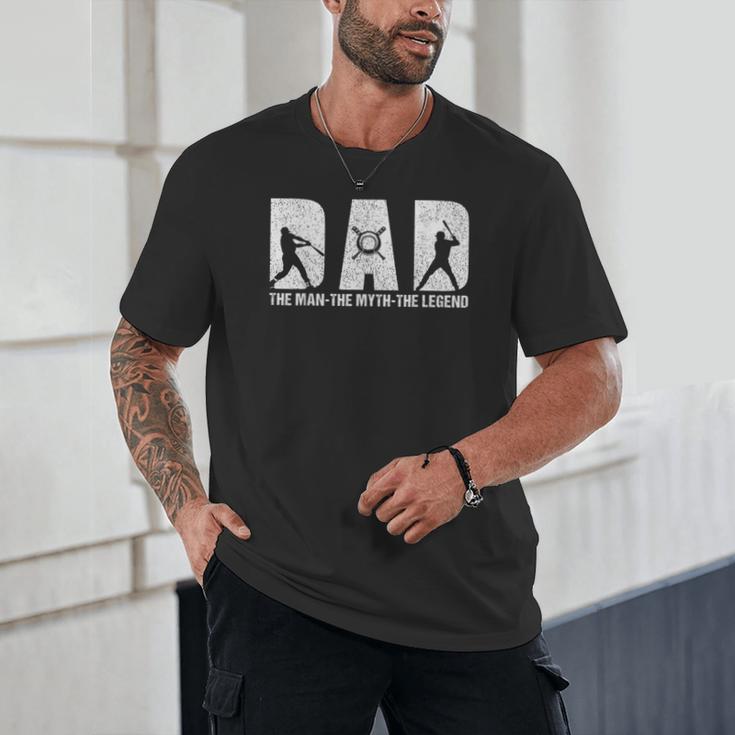 Dad Baseball The Man The Myth The Legend Daddy Father's Day Unisex T-Shirt Dad Baseball The Man The Myth The Legend Daddy Father's Day Unisex T-Shirt