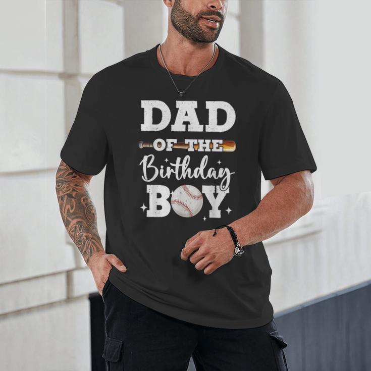 Dad Of The Birthday Boy Baseball Bday Family Unisex T-Shirt Dad Of The Birthday Boy Baseball Bday Family Unisex T-Shirt