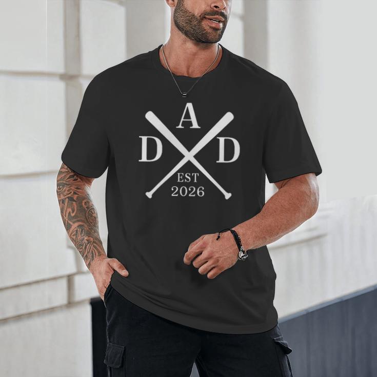 Dad Est 2026 Father Loading New Dad Baseball Pocket Unisex T-Shirt Dad Est 2026 Father Loading New Dad Baseball Pocket Unisex T-Shirt