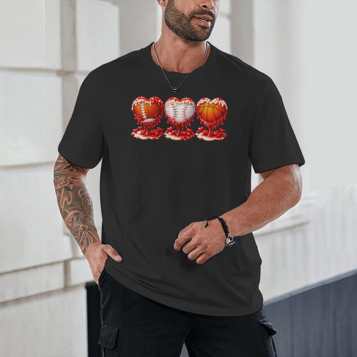 Drip Valentines Day Basketball Baseball Football Boy Men Kid Unisex T-Shirt Drip Valentines Day Basketball Baseball Football Boy Men Kid Unisex T-Shirt