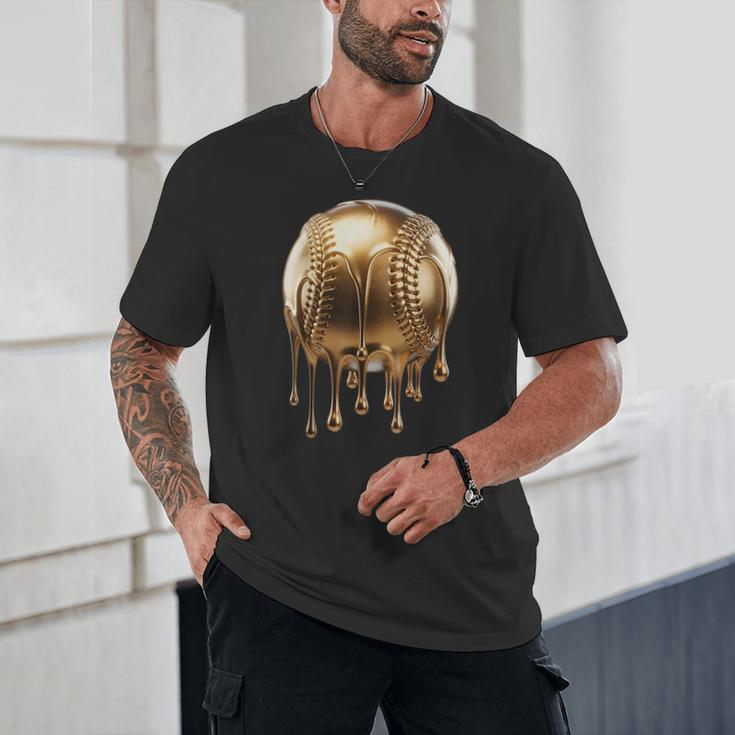 Dripping Gold Drip Baseball Game Day Player Coach Baller Unisex T-Shirt Dripping Gold Drip Baseball Game Day Player Coach Baller Unisex T-Shirt